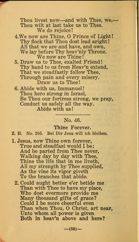 Songs of Prayer and Praise: a Collection of Sacred Songs Translated from the German page 52