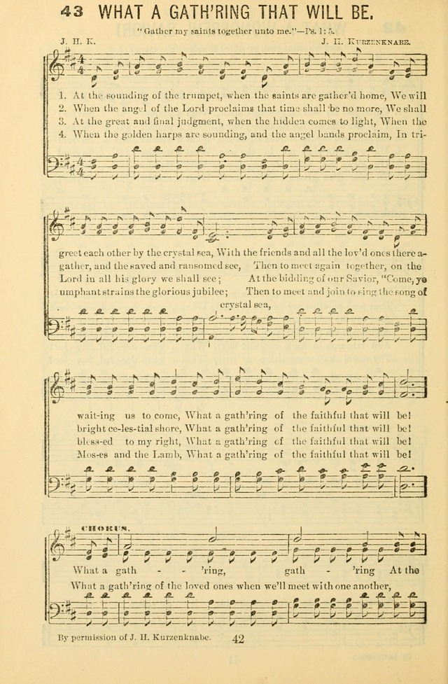 Songs of Refreshing: adapted for use in revival meetings, camp meetings, and the social services of the church. page 42