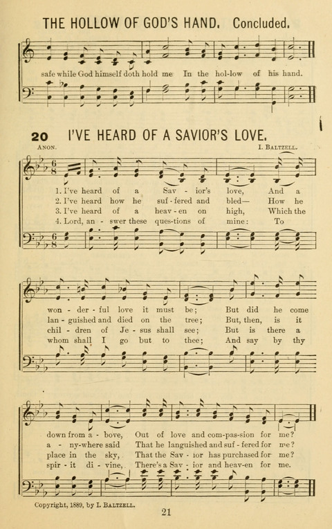 Songs of Refreshing No. 2: Adapted for use in revival meetings, camp meetings, and social service of the church page 19