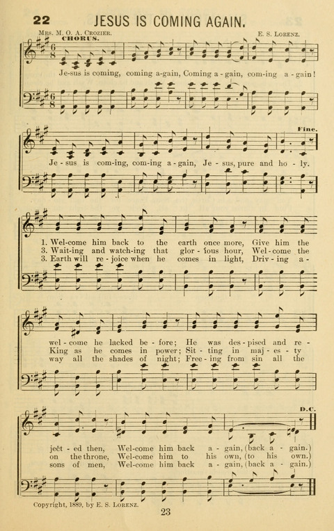 Songs of Refreshing No. 2: Adapted for use in revival meetings, camp meetings, and social service of the church page 21