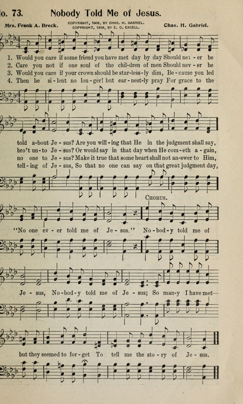 Songs of Redeeming Love: for the Church, Sunday School and other Services of the Sanctuary page 74