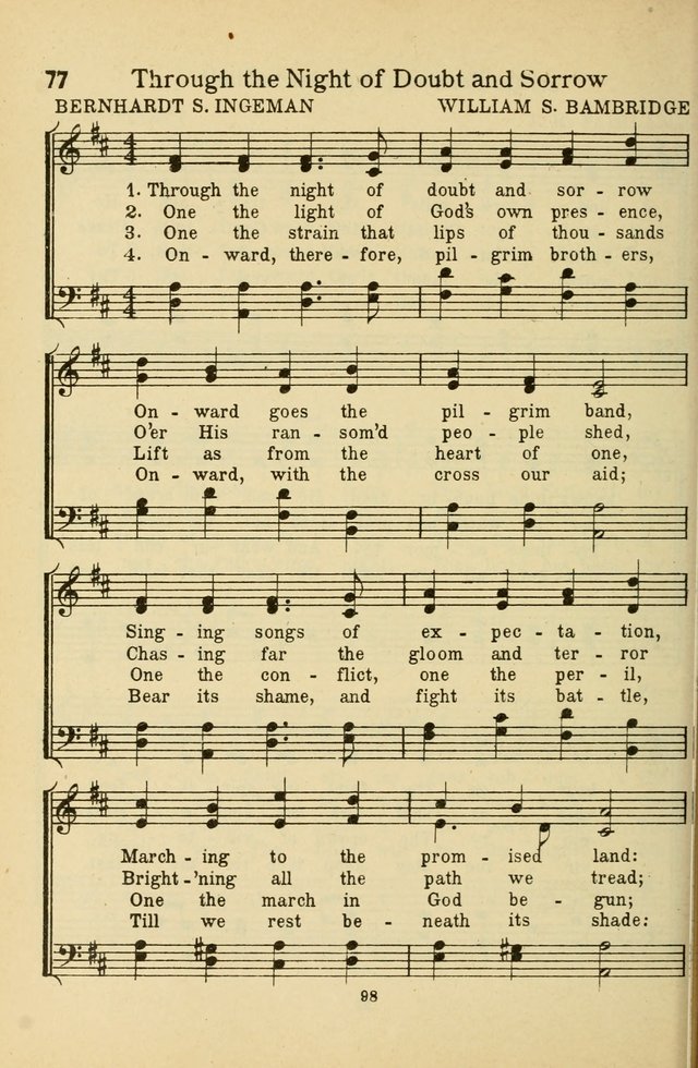 Songs of Service: for use in assemblies of young people and older boys and girls page 100