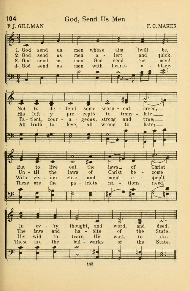 Songs of Service: for use in assemblies of young people and older boys and girls page 145