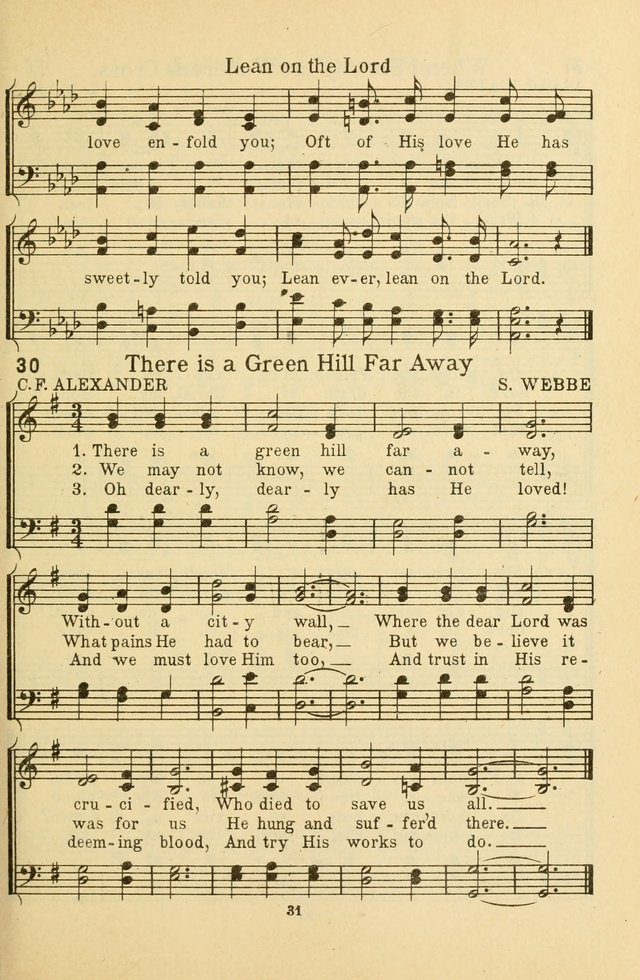 Songs of Service: for use in assemblies of young people and older boys and girls page 33
