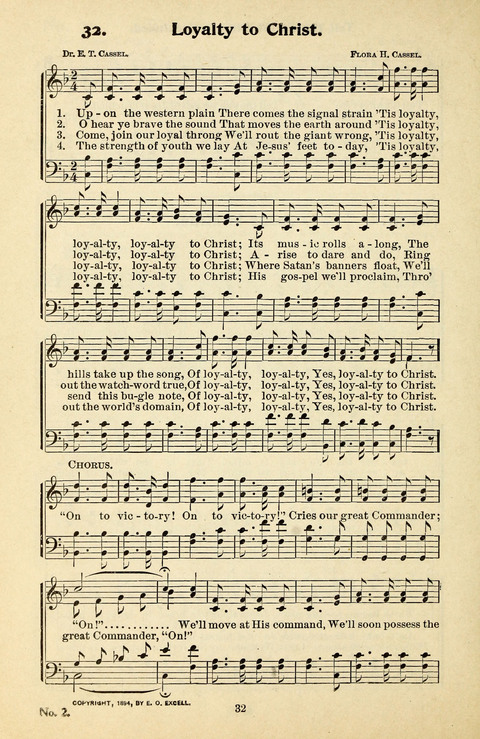 Songs of the Soul No. 2: for use in Sunday evening congregations, revivals, camp-meetings, social services and young peoples meetings page 32