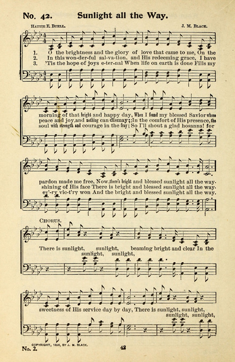 Songs of the Soul No. 2: for use in Sunday evening congregations, revivals, camp-meetings, social services and young peoples meetings page 42