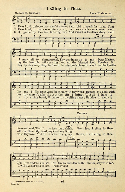 Songs of the Soul No. 2: for use in Sunday evening congregations, revivals, camp-meetings, social services and young peoples meetings page 46