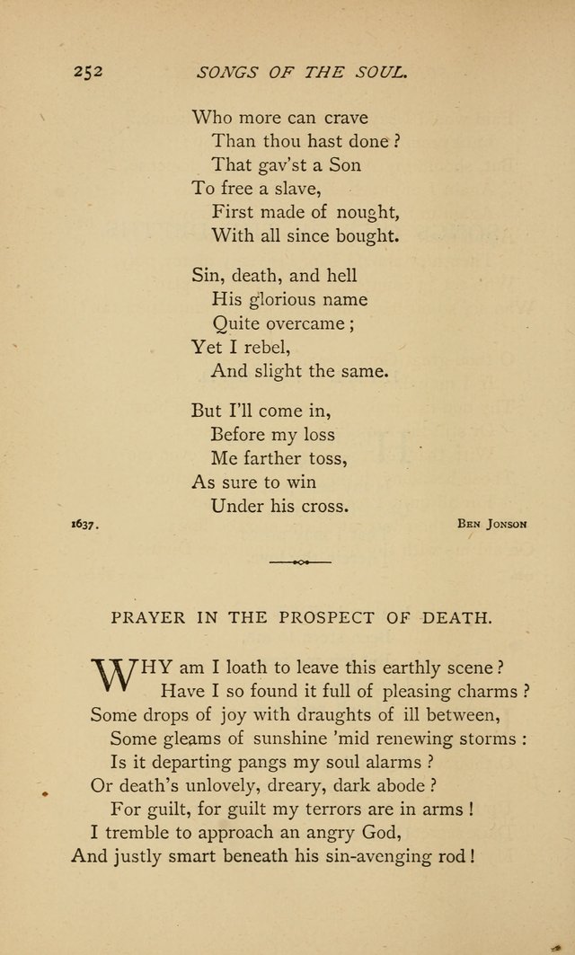 Songs of the Soul: gathered out of many lands and ages page 252