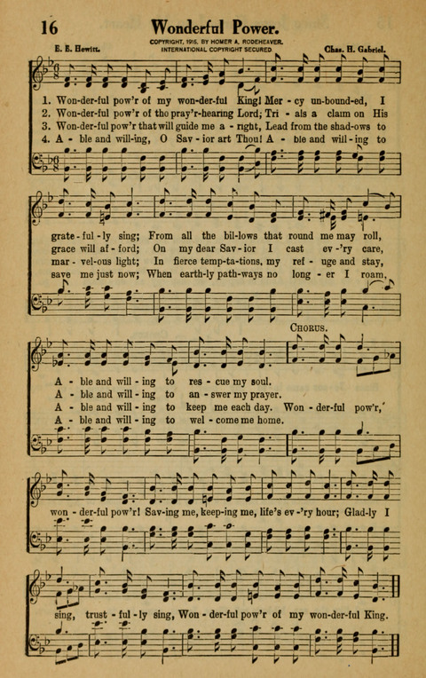 Songs of the Tabernacle: for Church, Sunday School, young people