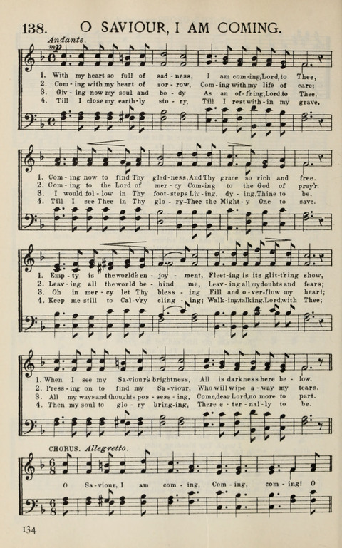 Songs of Victory: for evangelistic meetings, conferences, the home circle, and Christian worship. Along with a selection of choruses page 134