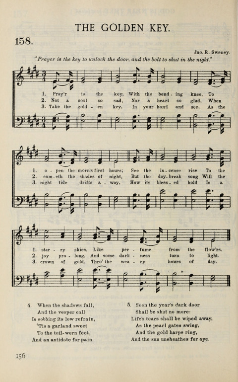 Songs of Victory: for evangelistic meetings, conferences, the home circle, and Christian worship. Along with a selection of choruses page 156