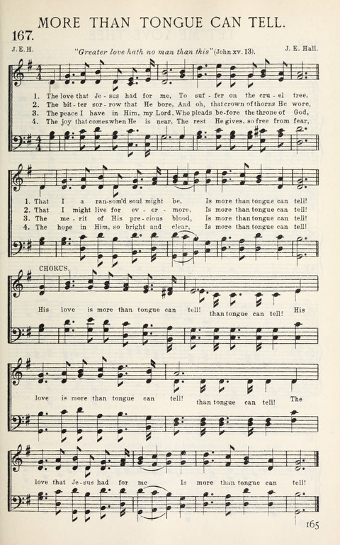 Songs of Victory: for evangelistic meetings, conferences, the home circle, and Christian worship. Along with a selection of choruses page 165