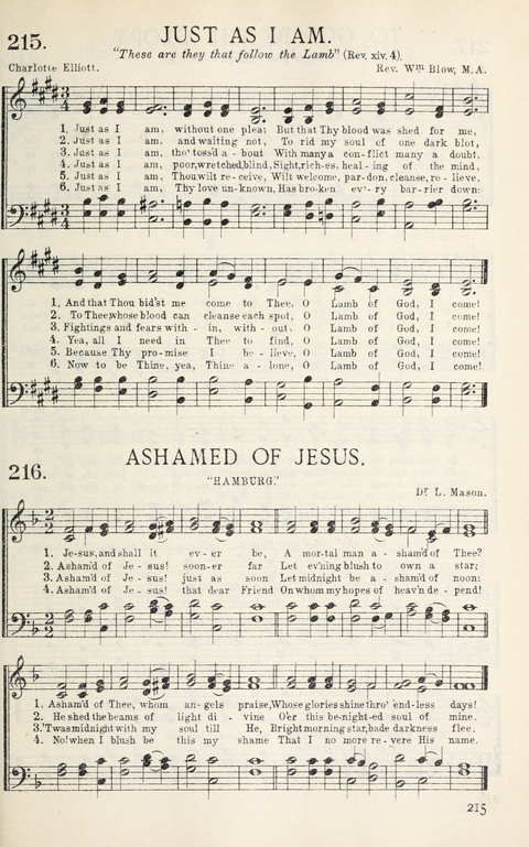 Songs of Victory: for evangelistic meetings, conferences, the home circle, and Christian worship. Along with a selection of choruses page 215