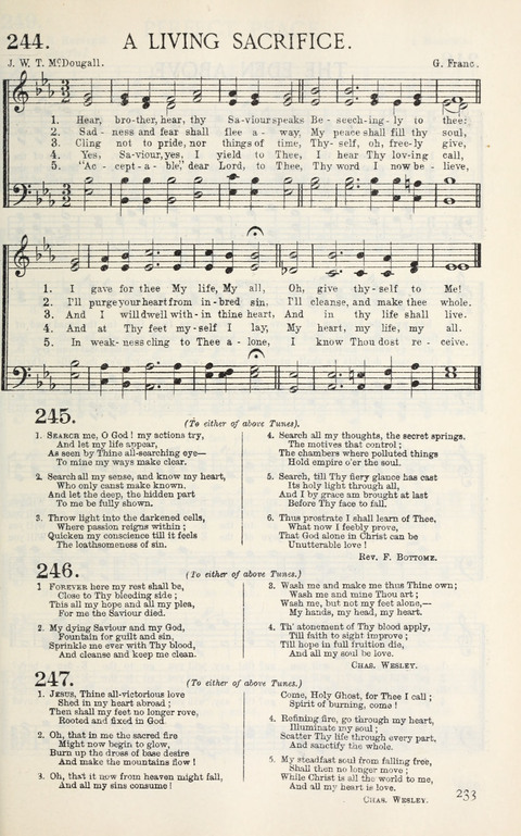 Songs of Victory: for evangelistic meetings, conferences, the home circle, and Christian worship. Along with a selection of choruses page 233