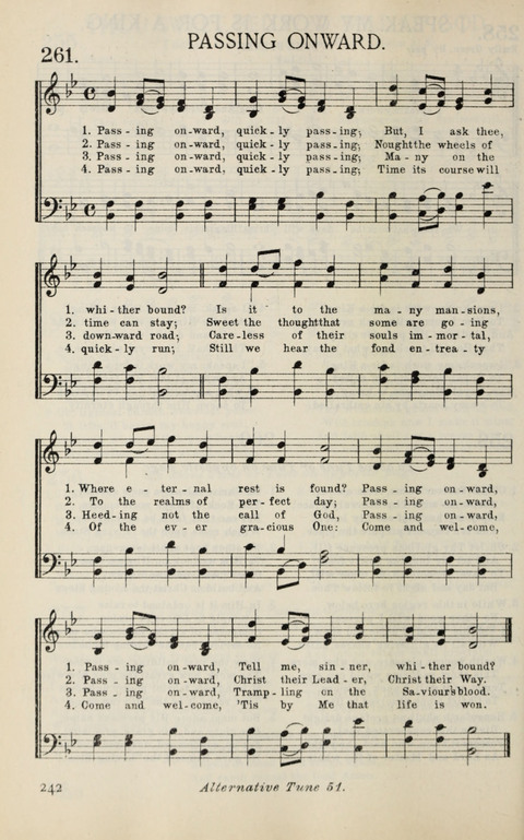 Songs of Victory: for evangelistic meetings, conferences, the home circle, and Christian worship. Along with a selection of choruses page 242