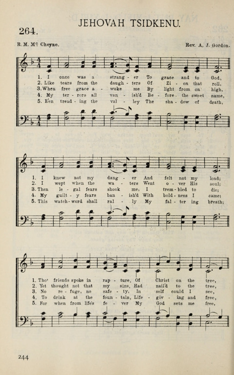 Songs of Victory: for evangelistic meetings, conferences, the home circle, and Christian worship. Along with a selection of choruses page 244