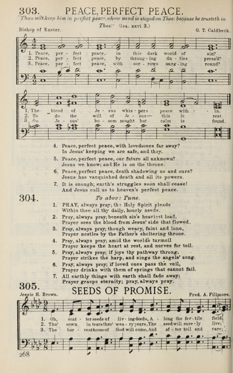 Songs of Victory: for evangelistic meetings, conferences, the home circle, and Christian worship. Along with a selection of choruses page 268