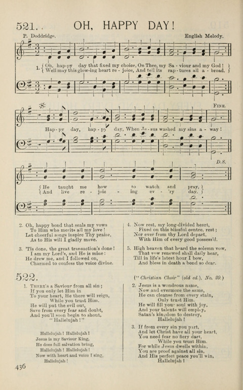 Songs of Victory: for evangelistic meetings, conferences, the home circle, and Christian worship. Along with a selection of choruses page 436