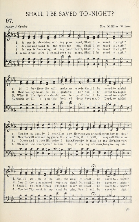 Songs of Victory: for evangelistic meetings, conferences, the home circle, and Christian worship. Along with a selection of choruses page 95