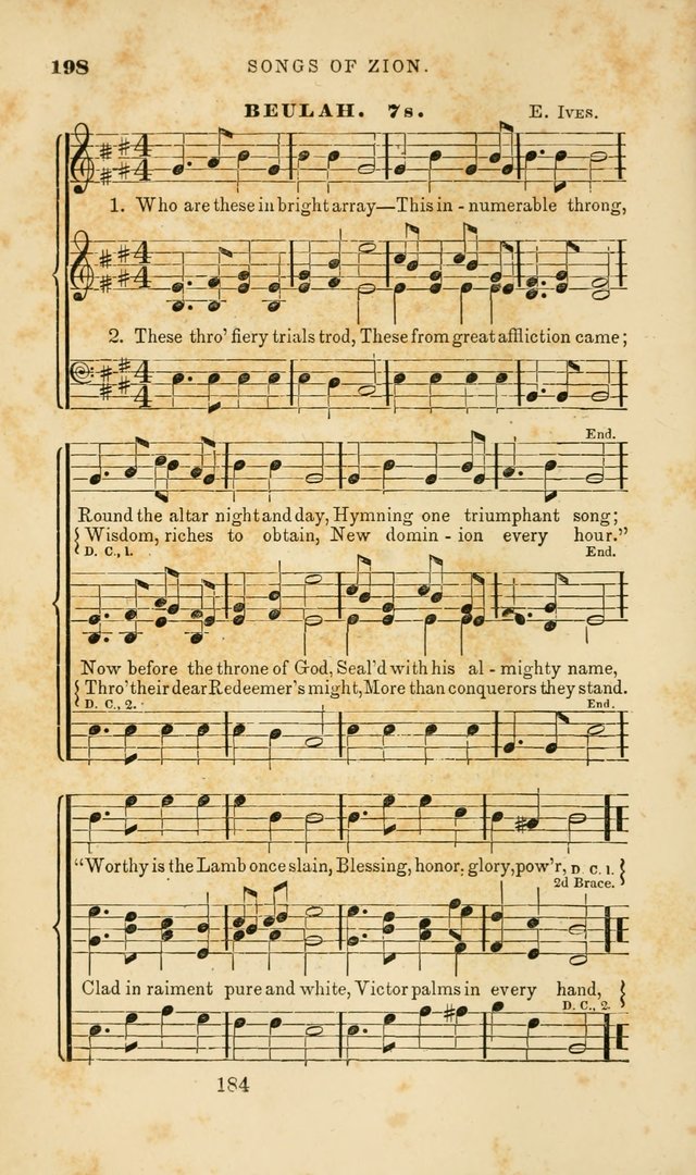 Songs of Zion: a manual of the best and most popular hymns and tunes, for social and private devotion page 191