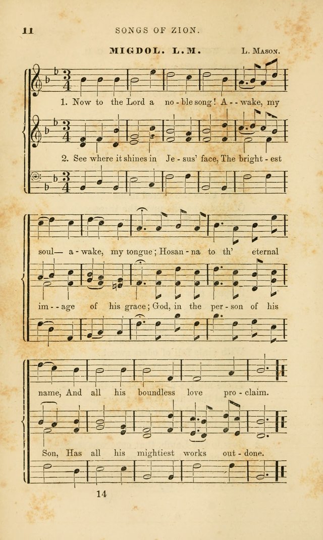 Songs of Zion: a manual of the best and most popular hymns and tunes, for social and private devotion page 21