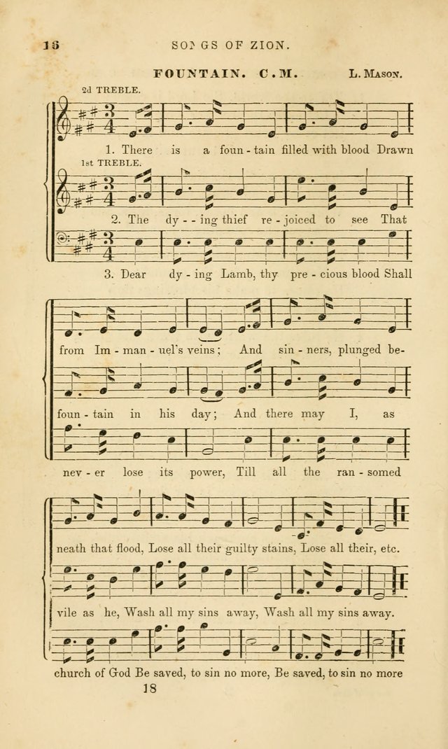 Songs of Zion: a manual of the best and most popular hymns and tunes, for social and private devotion page 25