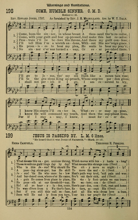 The Songs of Zion: the new official hymnal of the Cumberland Presbyterian Church page 114