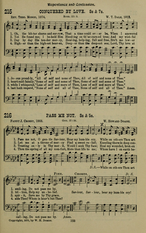 The Songs of Zion: the new official hymnal of the Cumberland Presbyterian Church page 123