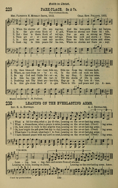 The Songs of Zion: the new official hymnal of the Cumberland Presbyterian Church page 130