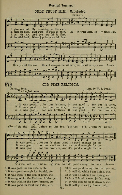 The Songs of Zion: the new official hymnal of the Cumberland Presbyterian Church page 321