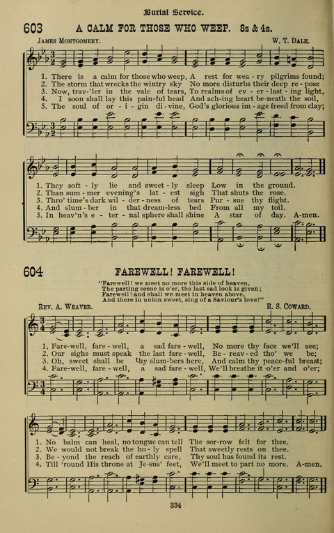 The Songs of Zion: the new official hymnal of the Cumberland Presbyterian Church page 334