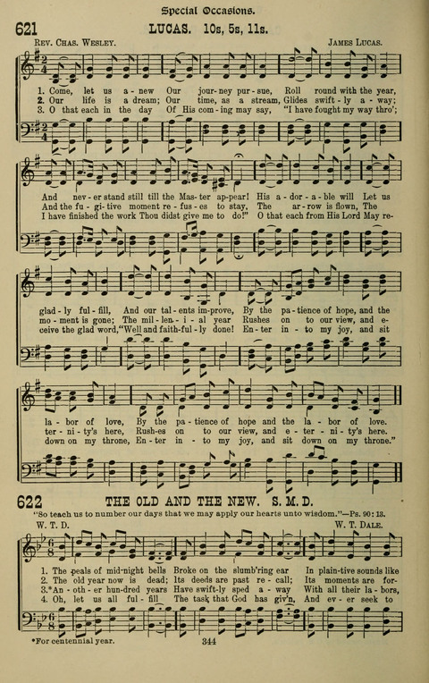 The Songs of Zion: the new official hymnal of the Cumberland Presbyterian Church page 344