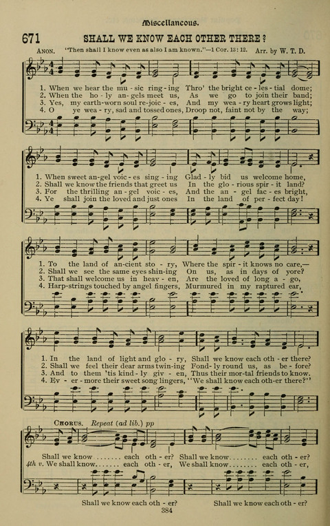 The Songs of Zion: the new official hymnal of the Cumberland Presbyterian Church page 384