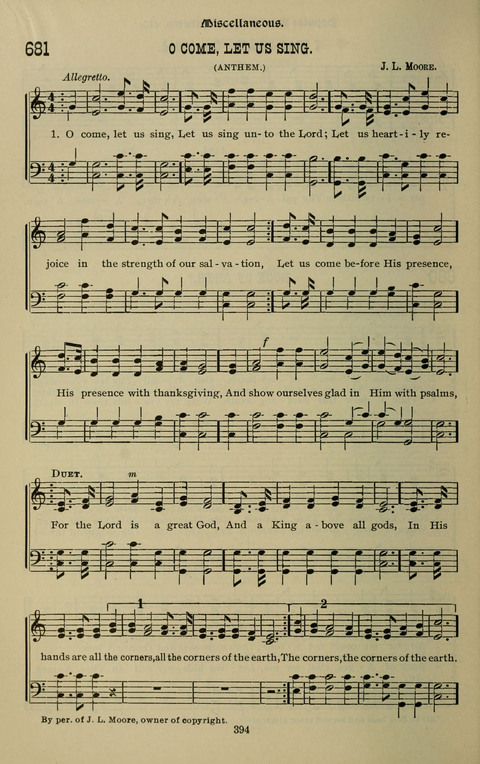 The Songs of Zion: the new official hymnal of the Cumberland Presbyterian Church page 394