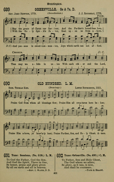 The Songs of Zion: the new official hymnal of the Cumberland Presbyterian Church page 401