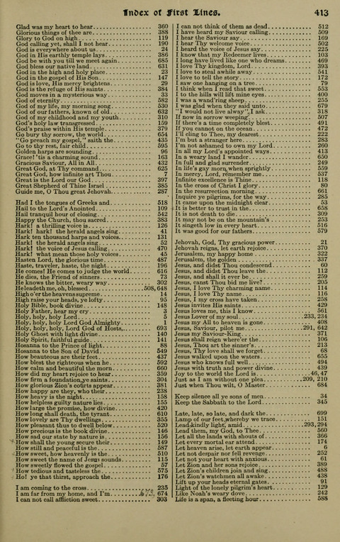 The Songs of Zion: the new official hymnal of the Cumberland Presbyterian Church page 413