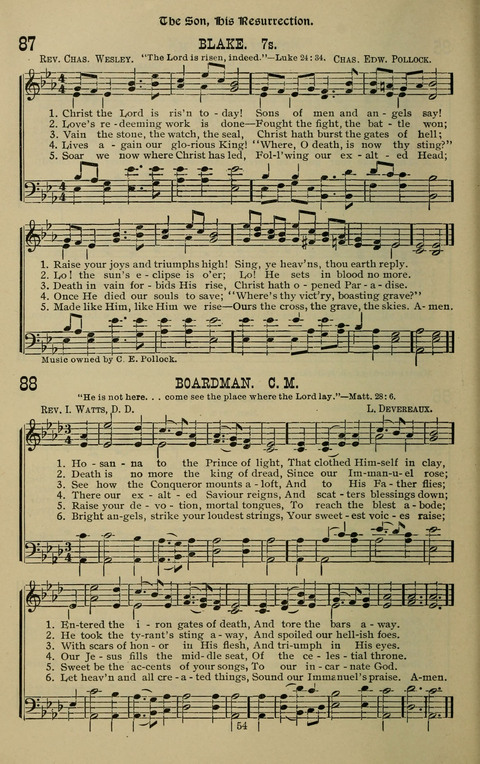 The Songs of Zion: the new official hymnal of the Cumberland Presbyterian Church page 54