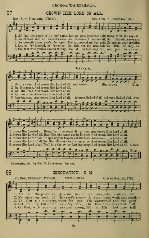 The Songs of Zion: the new official hymnal of the Cumberland Presbyterian Church page 60