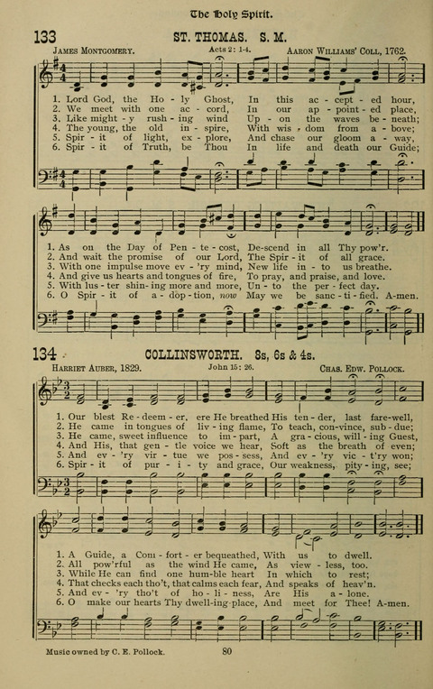 The Songs of Zion: the new official hymnal of the Cumberland Presbyterian Church page 80