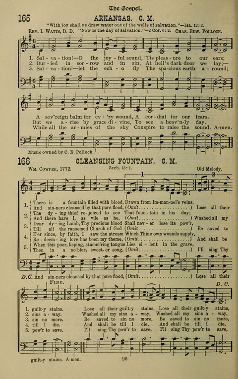 The Songs of Zion: the new official hymnal of the Cumberland Presbyterian Church page 96