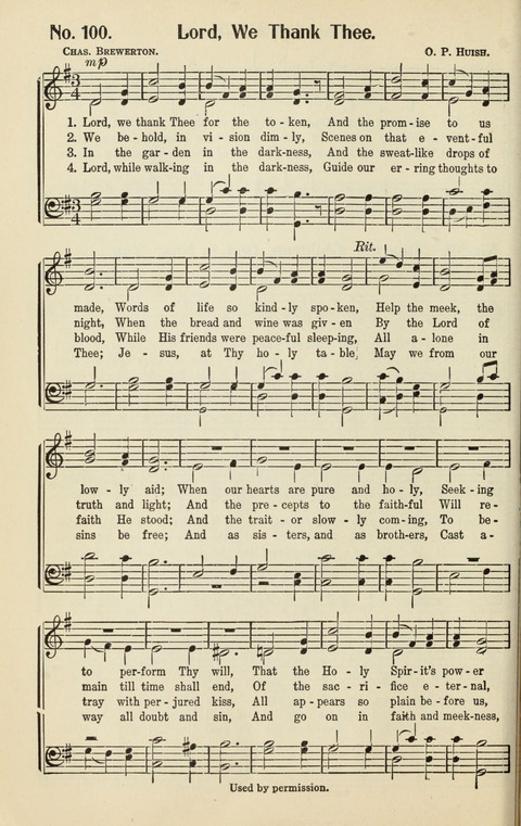 The Songs of Zion: A Collection of Choice Songs page 100
