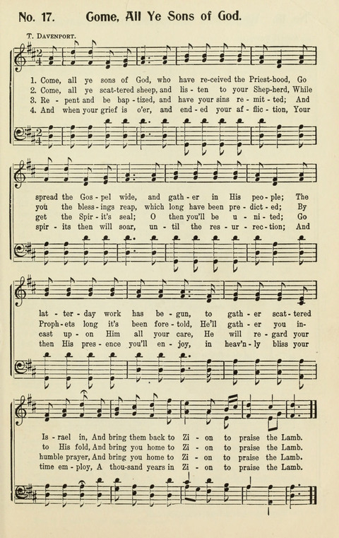 The Songs of Zion: A Collection of Choice Songs page 17