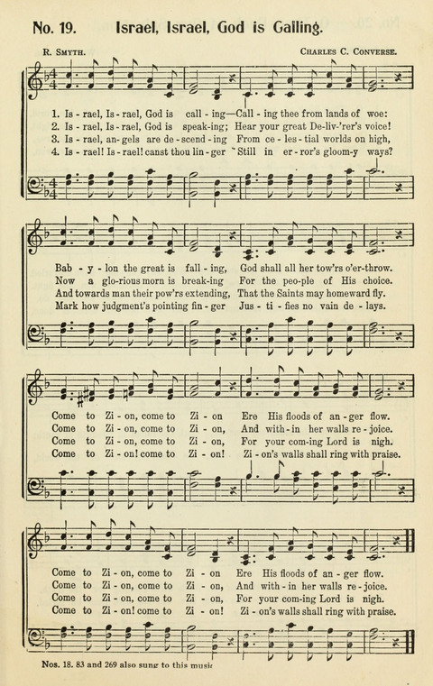 The Songs of Zion: A Collection of Choice Songs page 19