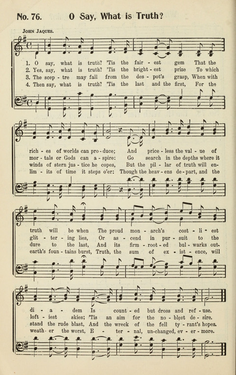 The Songs of Zion: A Collection of Choice Songs page 76