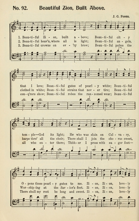 The Songs of Zion: A Collection of Choice Songs page 92