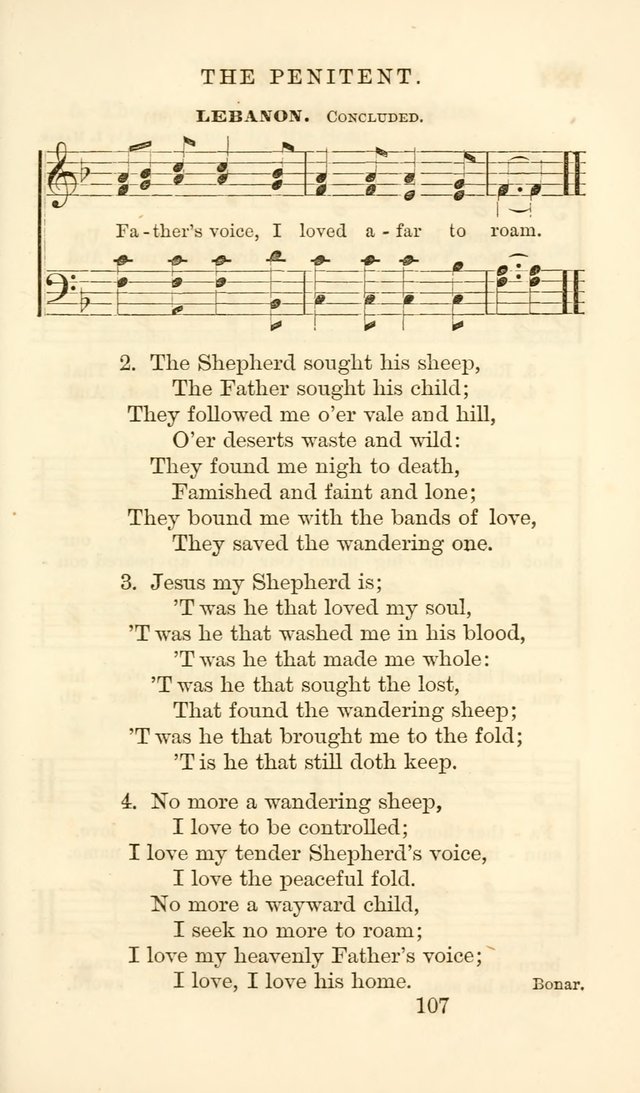 Songs of Zion Enlarged: a manual of the best and most popular hymns and tunes, for social and private devotion page 114
