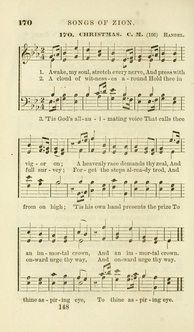 Songs of Zion Enlarged: a manual of the best and most popular hymns and tunes, for social and private devotion page 155