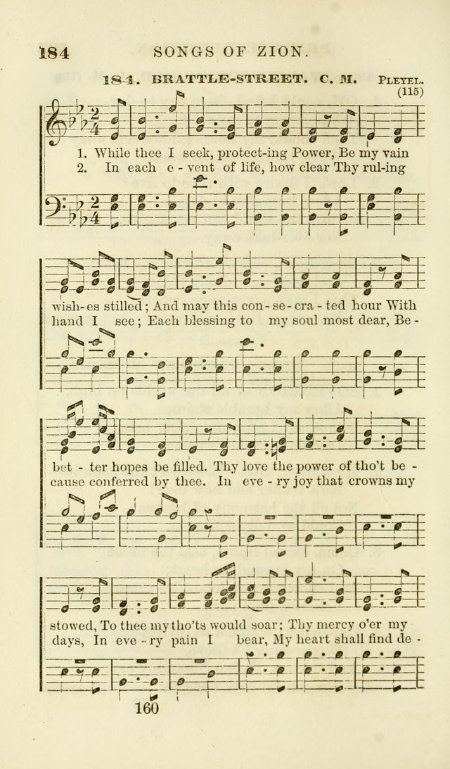 Songs of Zion Enlarged: a manual of the best and most popular hymns and tunes, for social and private devotion page 167