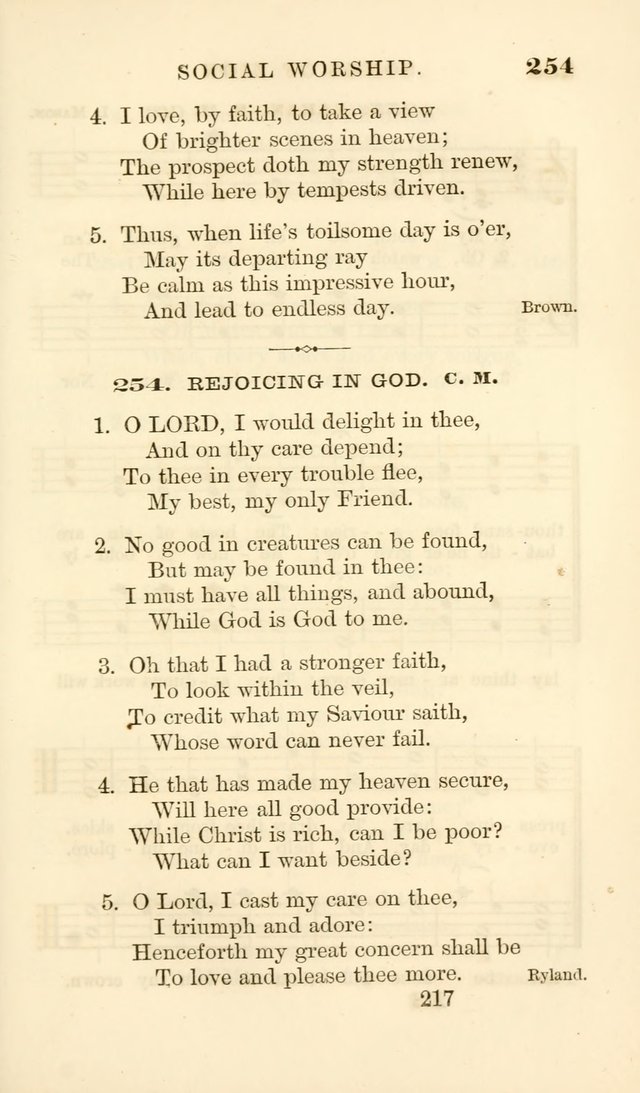 Songs of Zion Enlarged: a manual of the best and most popular hymns and tunes, for social and private devotion page 226