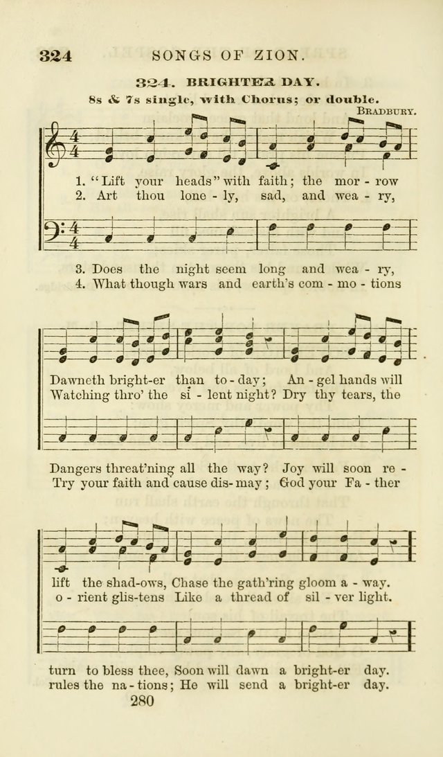 Songs of Zion Enlarged: a manual of the best and most popular hymns and tunes, for social and private devotion page 289
